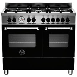 Bertazzoni Master Series Twin Dual Fuel Range Cooker Matt Black